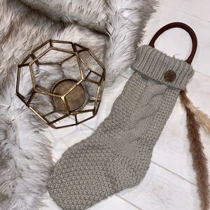 Gucci upcycled Knit Stocking!  Made with authentic Gucci with strap and button